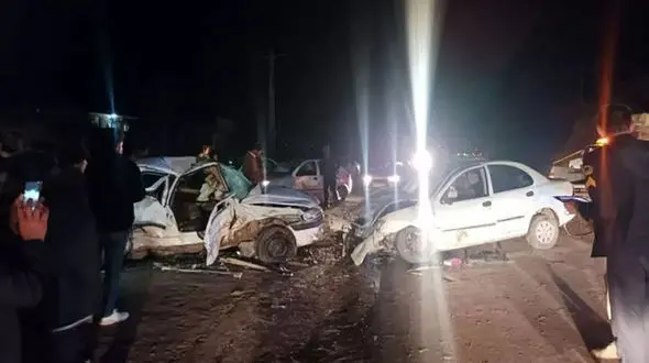 تصادف مرگبار 2 تیبا با پژو با 6 کشته و زخمی