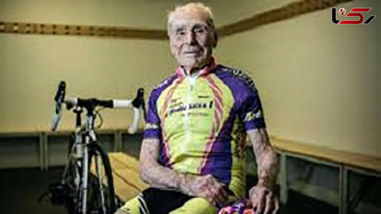 پیرمرد دوچرخه سوار رکورد زد+عکس