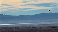 فیلم پرواز دوباره جنگنده اف ۱۱۷ در صحرای نوادا