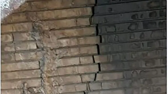 دهان باز کردن دیوارهای ساختمان تأمین اجتماعی کرج + 3 عکس