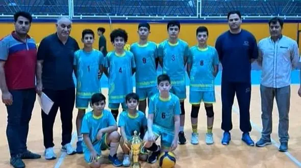 تیم والیبال زیر ۱۴ سال پتروشیمی مارون قهرمان خوزستان شد