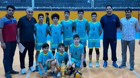 تیم والیبال زیر ۱۴ سال پتروشیمی مارون قهرمان خوزستان شد