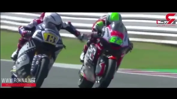 حرکت ناجوانمردانه رومانو فناتی روی موتور استفانو مانزی! + فیلم