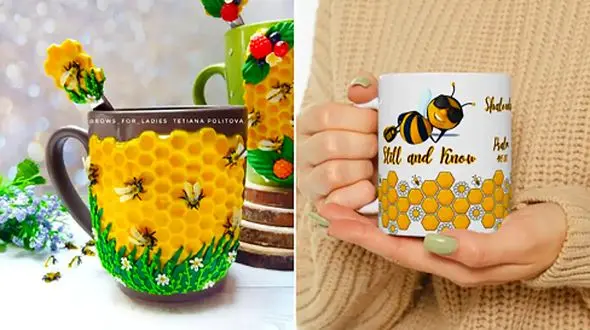 از لیوان زنبوری برای ایجاد حس خوب در چای عصرانه استفاده کنید