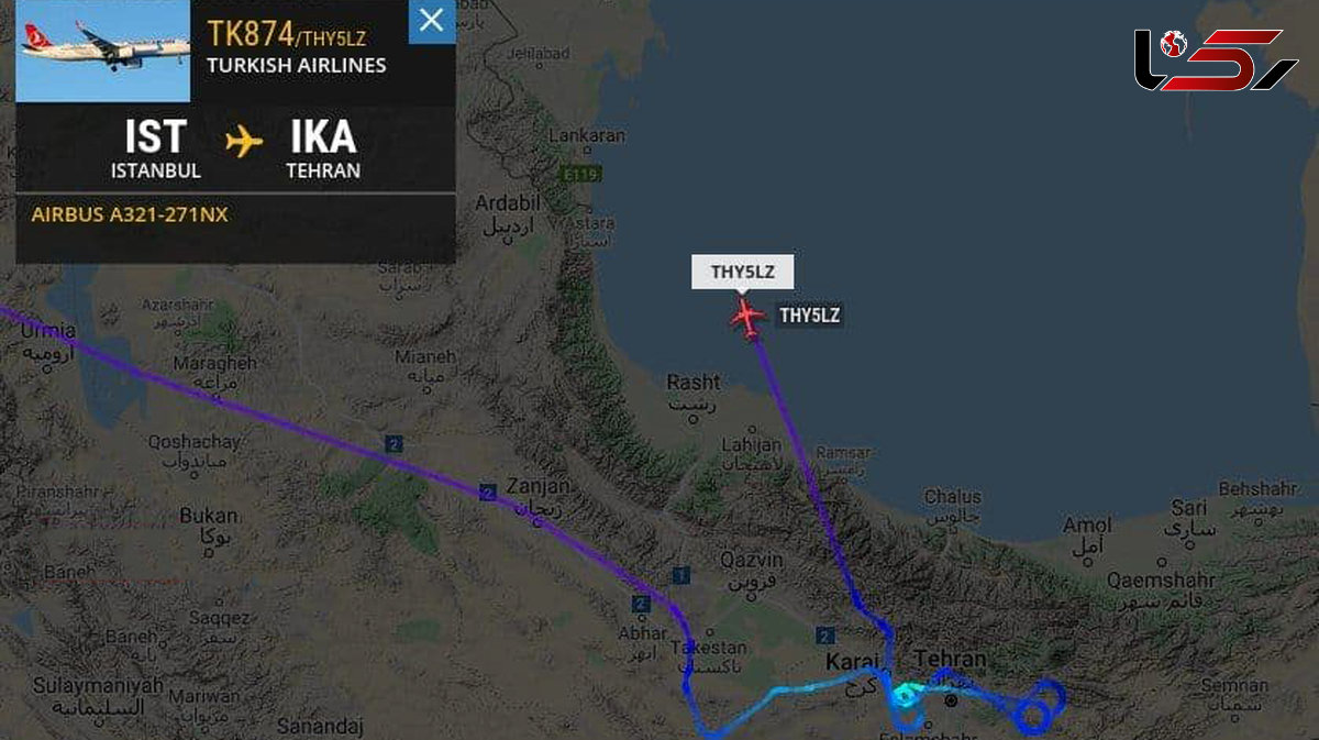 فوری/ احتمال سقوط هواپیمای ترکیش ایر بر فراز فرودگاه امام ره + فیلم