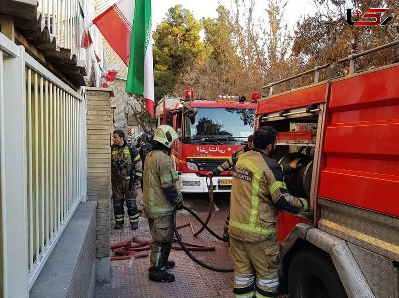 پایگاه سوم آگاهی تهران آتش گرفت 