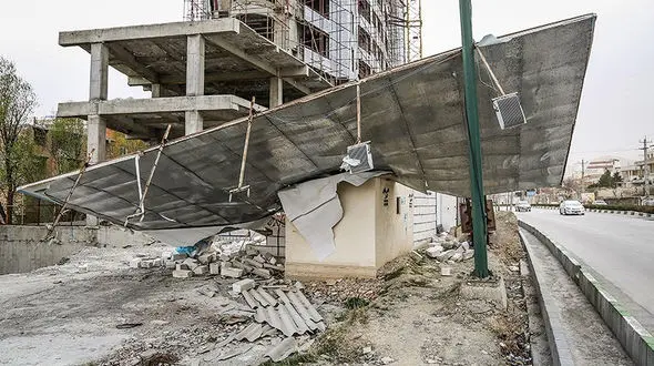 تصاویری وحشتناک از خسارات  طوفان در ارومیه + عکس ها