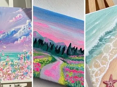 تابلوهای نقاشی طبیعت منحصر به فرد | تحول در زیبایی دکوراسیون