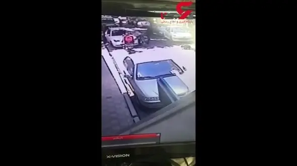 فیلم زیر گرفتن مامور پلیس توسط تبهکاران قلهک