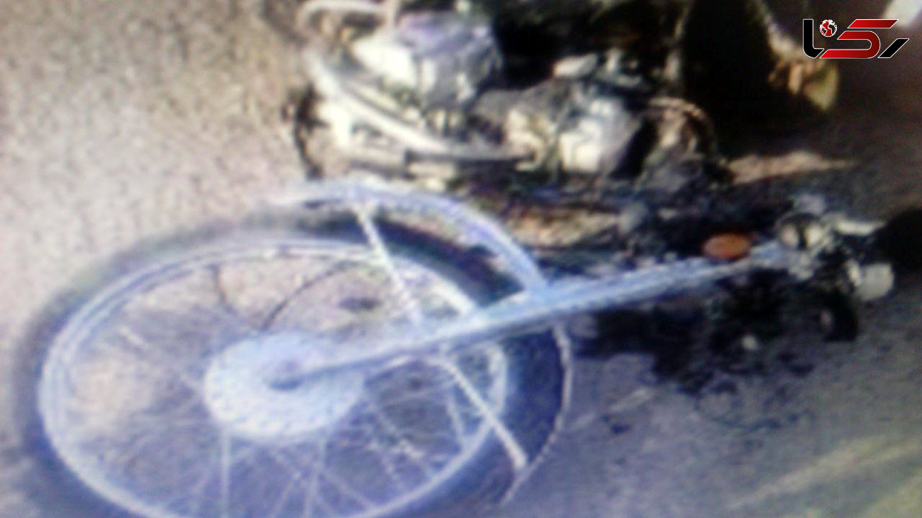 مرگ تلخ راننده 13 ساله موتور سوار +عکس 