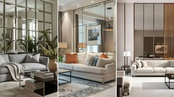 مدل‌ های خاص آینه کاری دیوار پذیرایی که جذابیت خانه‌ تان را دوچندان می‌ کند