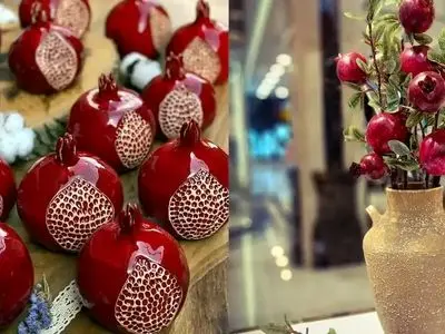 آموزش تزئین انار شب یلدا با زیباترین طراحی‌ های امسال