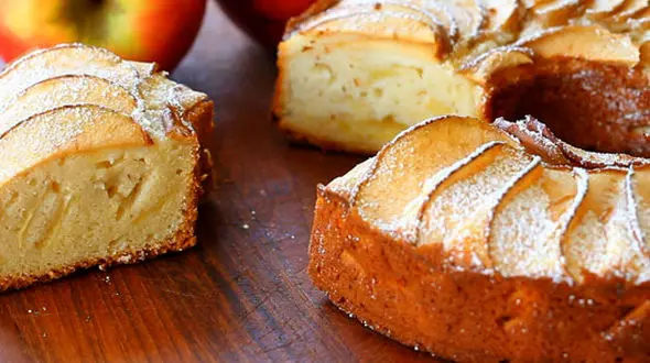 طرز پخت کیک سیب گردویی