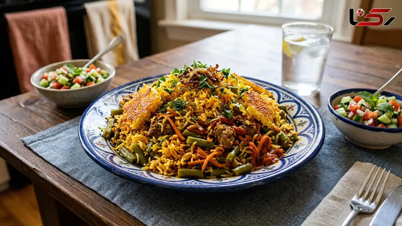 طرز تهیه لوبیا پلو با هویج؛ خوشرنگ و خوش‌ عطر