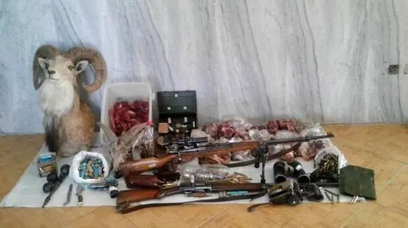 شکارچیان متخلف در شاهرود دستگیر شدند/ کشف گوشت شکار