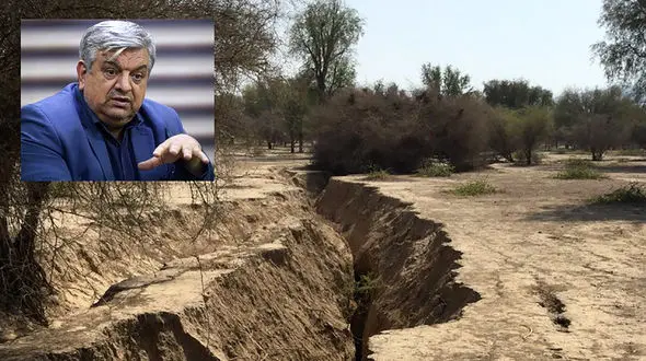 فرونشست زمین به زودی نقشه ایران را تغییر خواهد داد / علی بیت اللهی : تا 10 سال آینده بخش‌ وسیعی از کشور به بیابان‌هایی لم‌یزرع تبدیل می شود + صوت و راهکار خروج از بحران