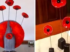 مدل‌ های شیک دکوری گل لاله سرامیکی قرمز؛ زیبایی و گیرایی در یک نگاه