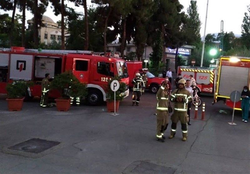 آتش سوزی بیمارستان تهران مهار شد