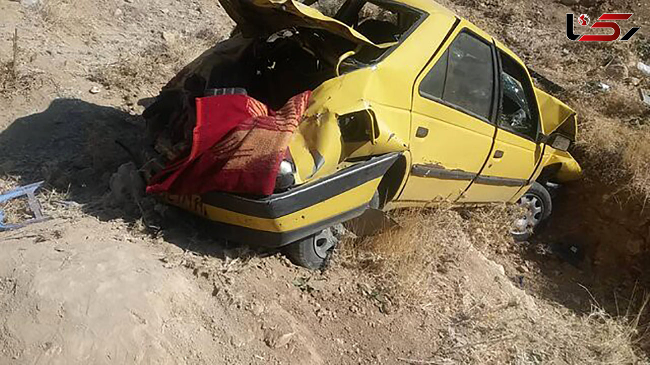 یک کشته در واژگونی سواری پژو تاکسی در سرایان
