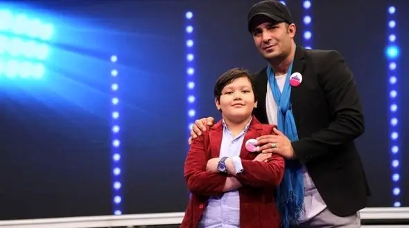 یوسف تیموری با پسرش به کودک شو می‌رود