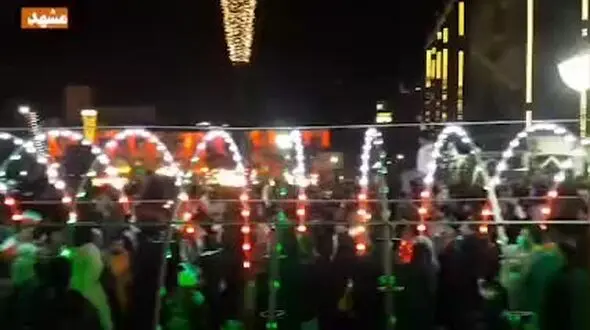 ببینید / پلیس و مردم در شادی امروز مشهد