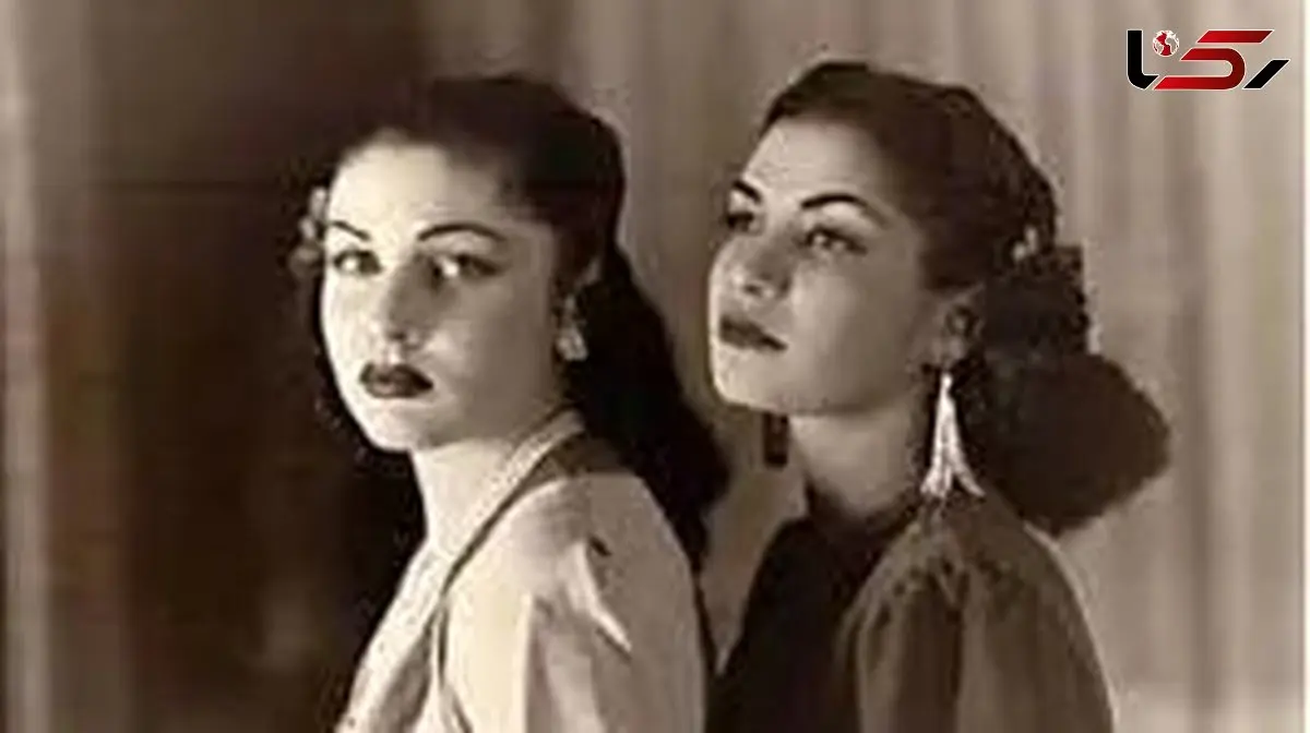 عکس سفر در زمان / ژست «اشرف پهلوی» و «فوزیه» در سعدآباد /  اواخر دهه 1310 