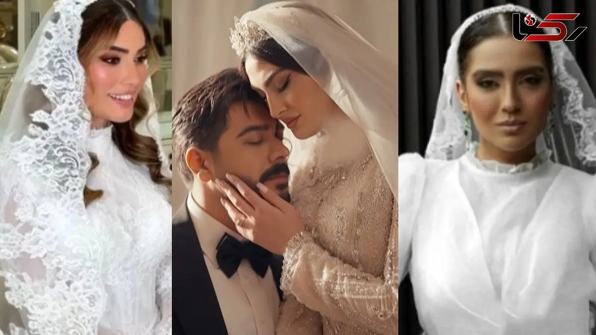 عکس ها / شخصیت خانم بازیگران بر اساس لباس عروس هایشان/ مریم مومن تجملاتی ،  آرام جعفری رمانتیک،  متین ستوده مدرن و اروپایی  و مونا کرمی ...