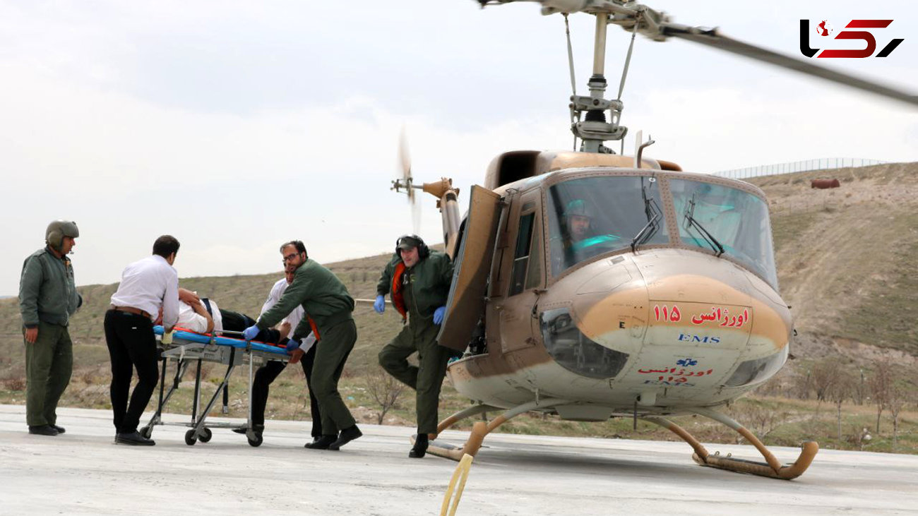 پرواز هلیکپوتر اورژانس برای نجات جان زن ورزقانی + جزییات