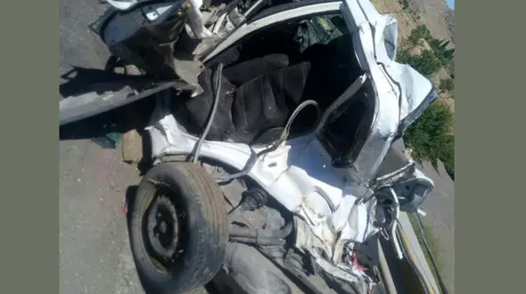 3 کشته حاصل برخورد پراید با تریلی جاده حکم‌آباد به سبزوار