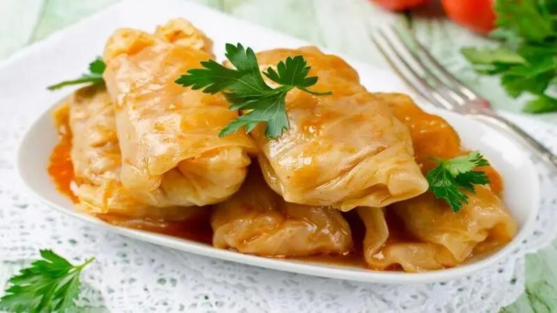 دلمه کلم برگ