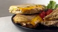 دو طعم وسوسه‌ انگیز / پنینی مرغ پنیری و  چیکن مالایی تیکه