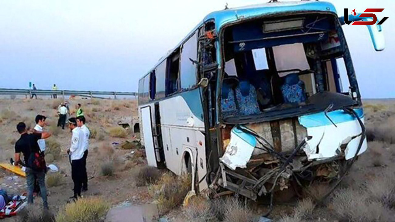 57 کشته و زخمی بر اثر تصادف اتوبوس در یزد+ عکس