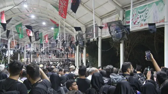 حجم انبوه زائران در مرز خسروی + فیلم