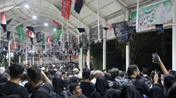 حجم انبوه زائران در مرز خسروی + فیلم