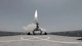 فیلم / پدافند برد بلند ایرانی به دریا رسید / شلیک از عرشه ناو صیاد سپاه در خلیج فارس