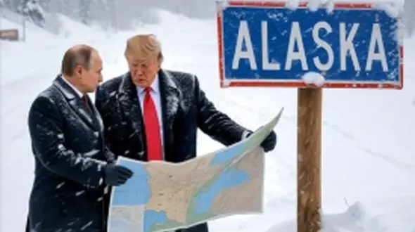 فیلم خوشگذرانی ترامپ و پوتین در آلاسکا لو رفت، حمله خرس قطبی و خطری که از بیخ گوششان رد شد؛ چه زود با هم رفیق شدن + ویدئو