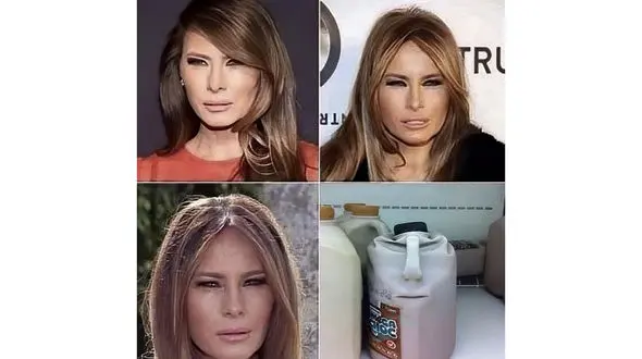 تصویر همسر سوم ترامپ در آمریکا سوژه شد+عکس