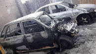 2 خودرو در کردستان در آتش سوختند + عکس