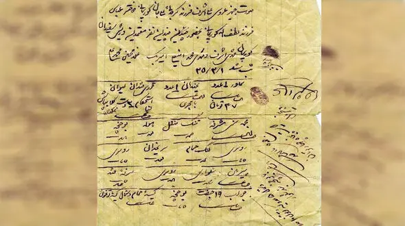لیست جالب و ساده جهیزیه در سال 1325! +عکس