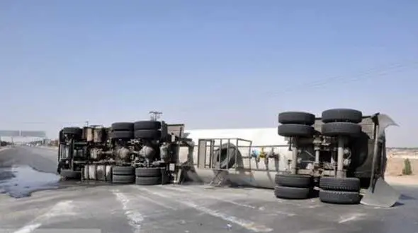  2کشته بر اثر واژگونی تانکر سوخت در تبریز 