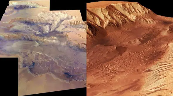 کشف مقادیر زیادی یخ در سطح مریخ