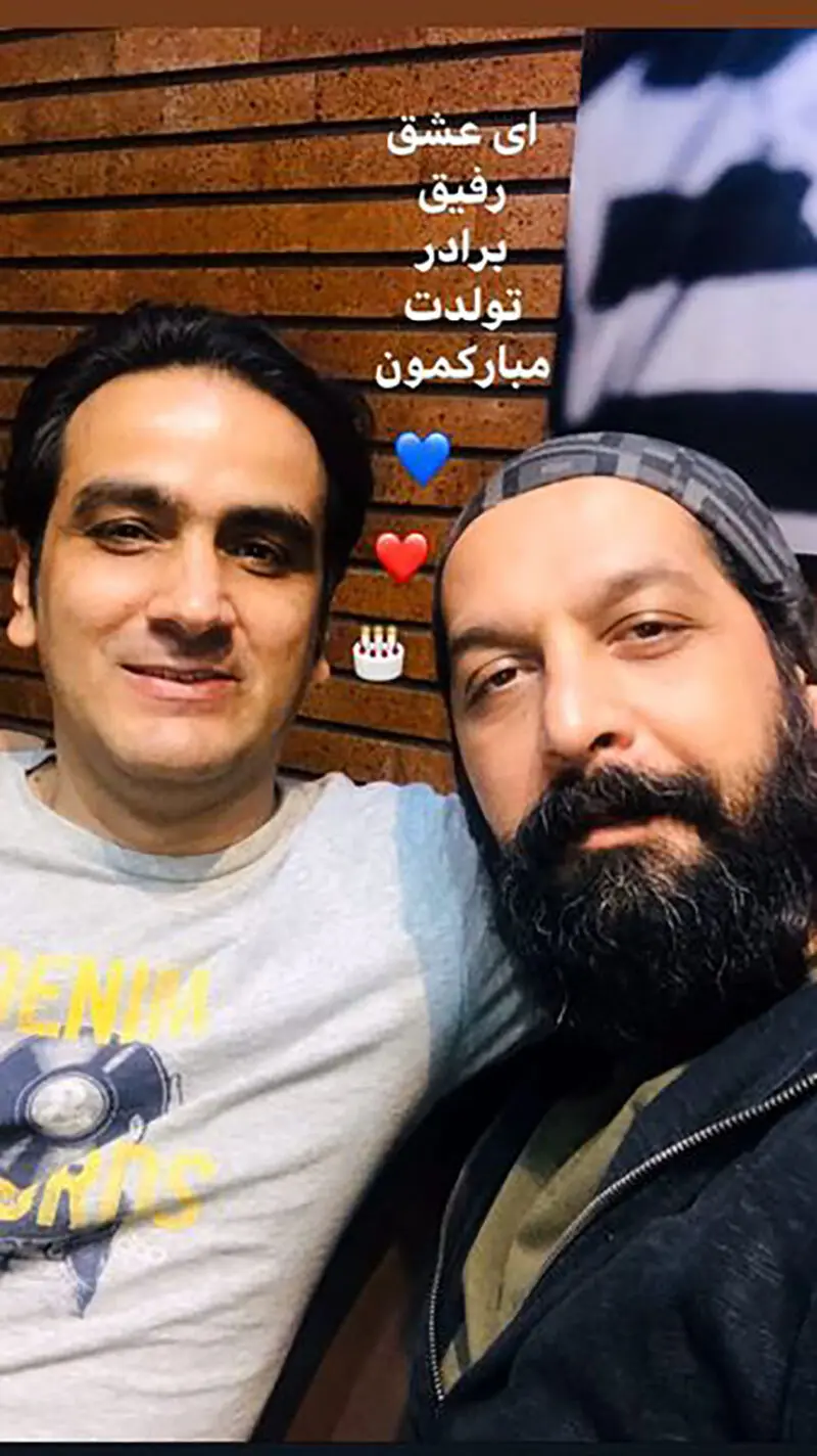 عکس تبریک کامران تفتی به عشقش