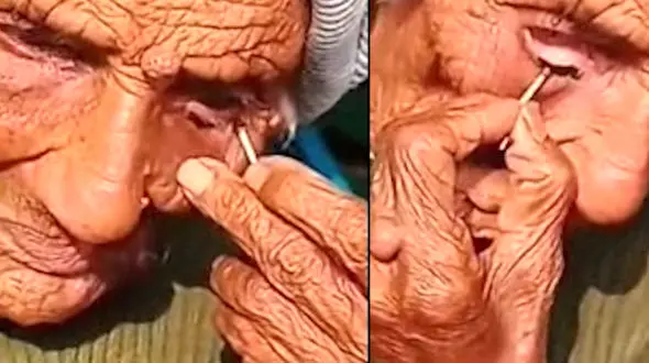 فیلم زیبای آرایش شیک ترین پیرزن دنیا  / جذاب و دلنشین !