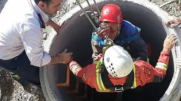 سقوط مرد تهرانی به چاه عمیق / صبح امروز رخ داد + عکس