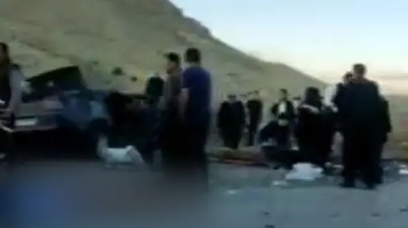 فیلم دلهره آور از تصادف مرگبار 2 خودرو در جاده ارومیه + عکس
