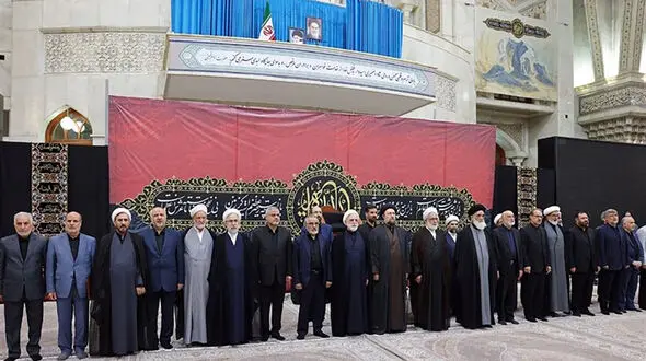 تجدید میثاق رئیس و مسئولان عالی قضایی با آرمان‌های بنیانگذار جمهوری اسلامی ایران با حضور یادگار امام