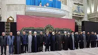 تجدید میثاق رئیس و مسئولان عالی قضایی با آرمان‌های بنیانگذار جمهوری اسلامی ایران با حضور یادگار امام