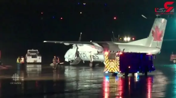 ببینید / تصادف عجیب و غرب دو هواپیما