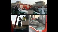 حمله  شرور  سیرجانی به ماشین آتش نشانی / او خانه خودشان  را به آتش کشید + عکس 