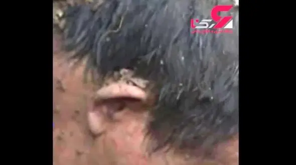 فیلم لحظه نجات یک مرد از زیر خاک